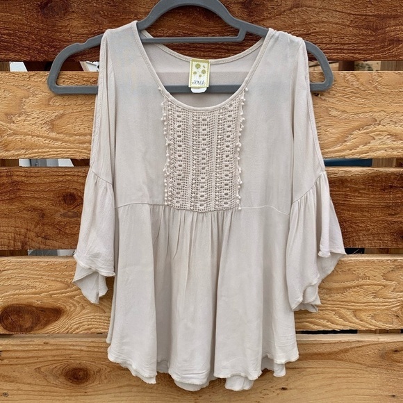 Flowy Kiddo by Katie‎ girls boho long sleeve top with split in sleeve sz XL - Picture 1 of 4